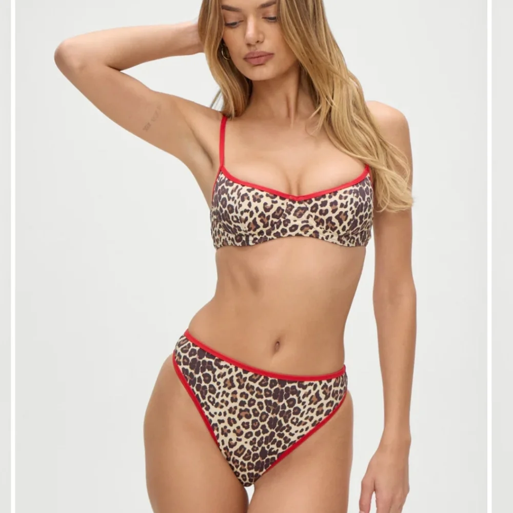 New!Frankie's Bikinis Beck High Waist  Cheetah‎ Print Bikini Bottom